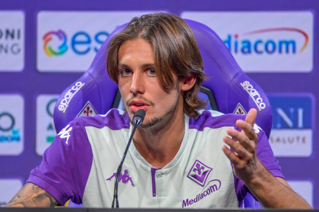BAGNO A RIPOLI AL VIOLA PARK E' STATO PRESENTATO IL NUOVO ACQUISTO DELLA FIORENTINA ANDREA COLPANI