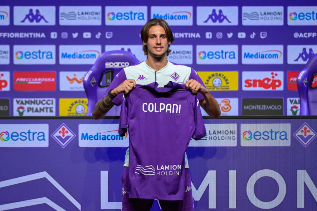 BAGNO A RIPOLI AL VIOLA PARK E' STATO PRESENTATO IL NUOVO ACQUISTO DELLA FIORENTINA ANDREA COLPANI