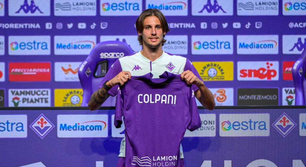 BAGNO A RIPOLI AL VIOLA PARK E' STATO PRESENTATO IL NUOVO ACQUISTO DELLA FIORENTINA ANDREA COLPANI