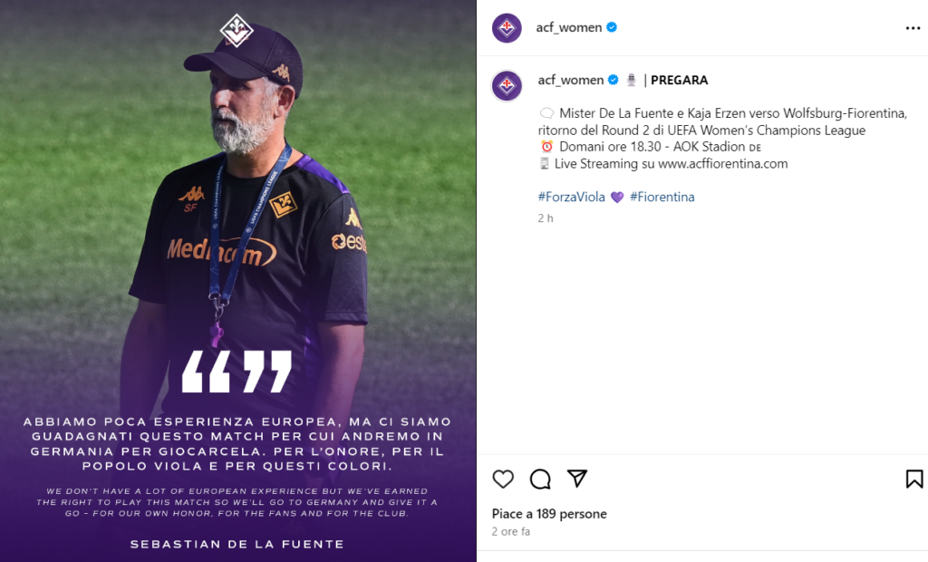 De La Fuente pre Wolfsburg