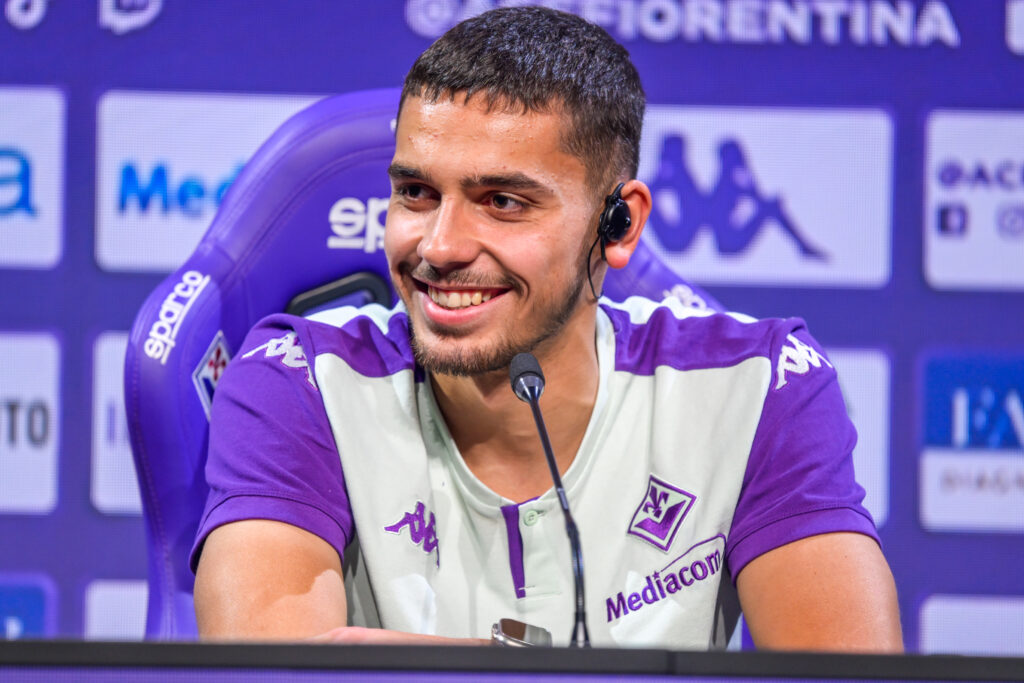 BAGNO A RIPOLI AL VIOLA PARK E' STATO PRESENTATO IL NUOVO ACQUISTO DELLA FIORENTINA MATIAS MORENO