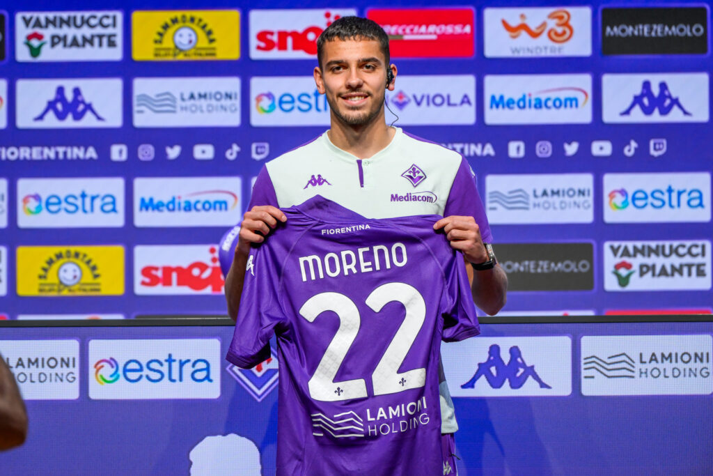 BAGNO A RIPOLI AL VIOLA PARK E' STATO PRESENTATO IL NUOVO ACQUISTO DELLA FIORENTINA MATIAS MORENO