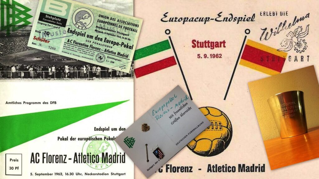 Fiorentina-Atletico Madrid 1962 a Stoccarda