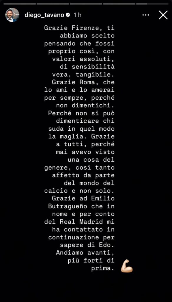 Procuratore Bove grazie Instagram