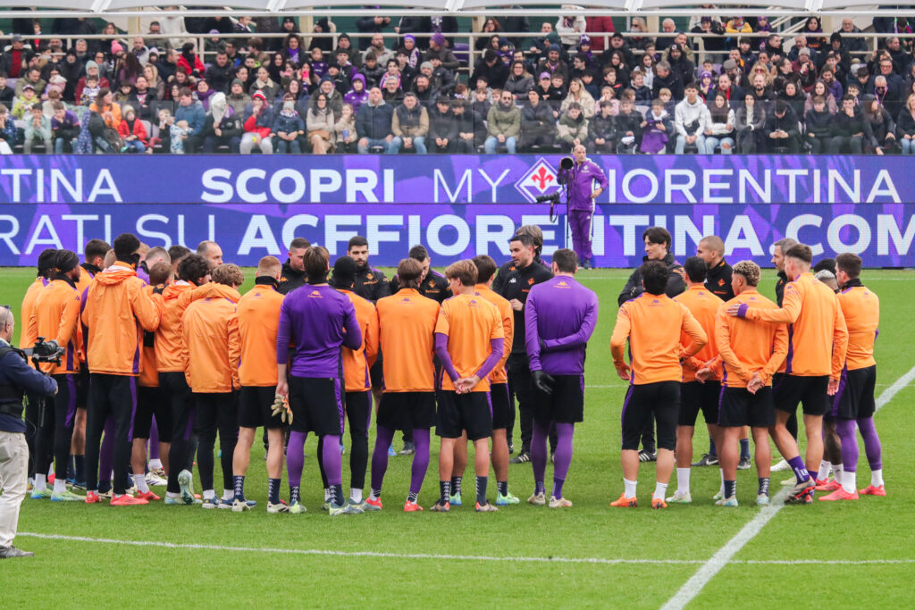 FIRENZE STADIO ARTEMIO FRANCHI ALLENAMENTO A PORTE APERTE DELLA FIORENTINA