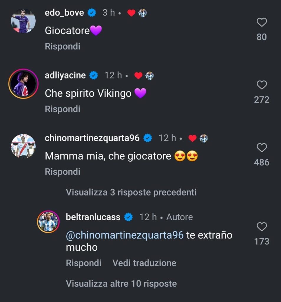 Beltran Quarta commenti