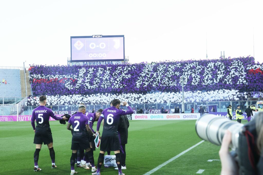 Fiorentina Juve coreografia