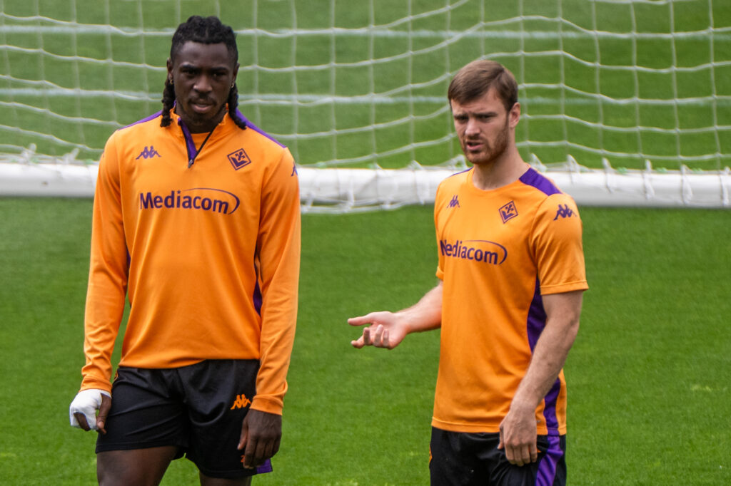 BAGNO A RIPOLI AL VIOLA PARK SI E' SVOLTA LA RIFINITURA DELLA FIORENTINA IN VISTA DELLA PARTITA DI CONFERENCE LEAGUE CONTRO IL CELJE