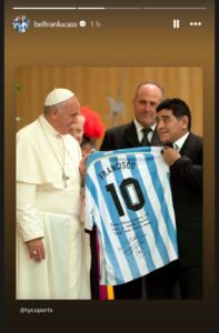 beltran papa maradona