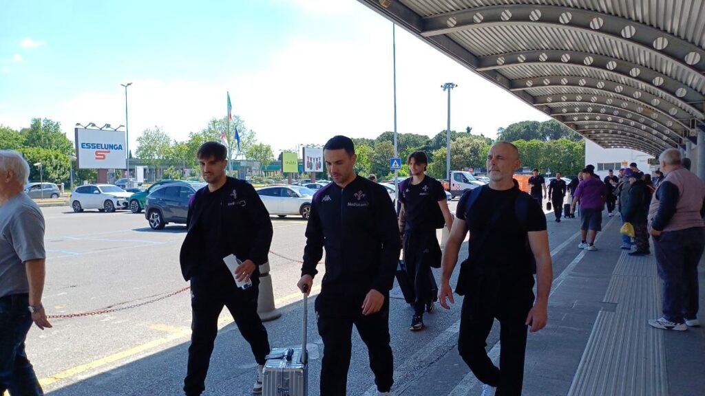 Fiorentina partenza aeroporto