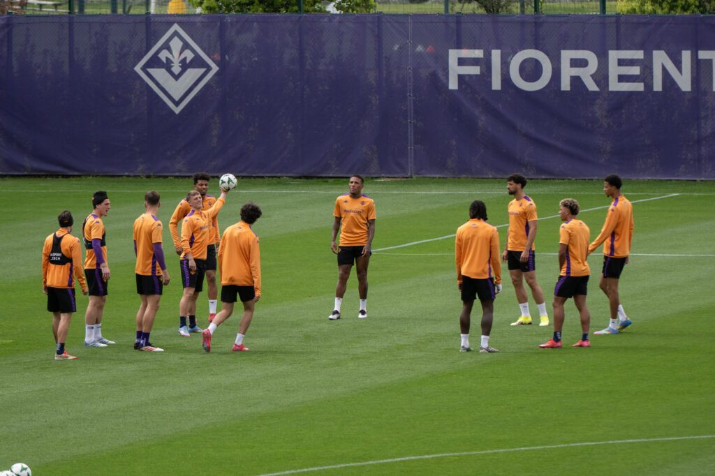 BAGNO A RIPOLI AL VIOLA PARK SI E' SVOLTA LA RIFINITURA DELLA FIORENTINA IN VISTA DELLA PARTITA DI CONFERENCE LEAGUE CONTRO IL CELJE