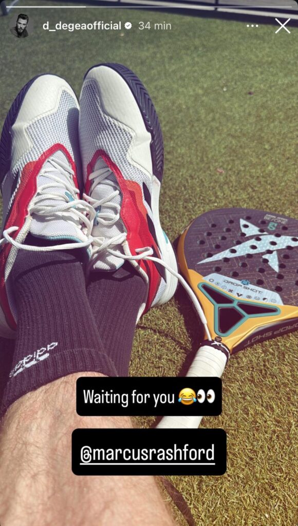 De Gea a padel con Rashford