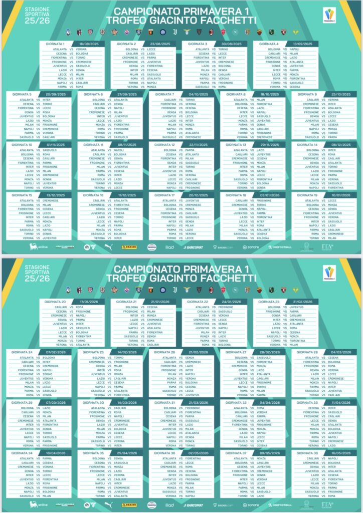Calendario campionato Primavera