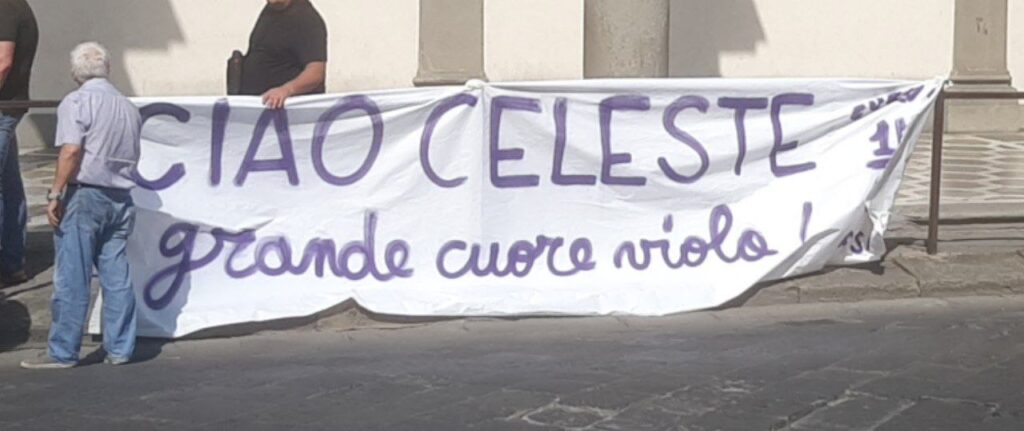 striscione Celeste Pin