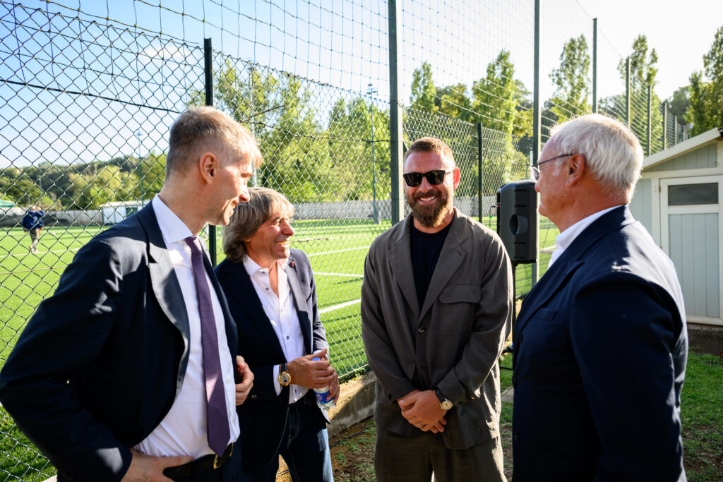 AS Roma inauguration ceremony for the " Giacomo Losi pitch"