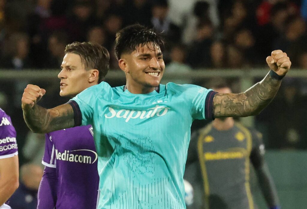 FIORENTINA VS BOLOGNA ESULTANZA GOL BOLOGNA CASTRO