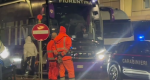 Fiorentina in pullman