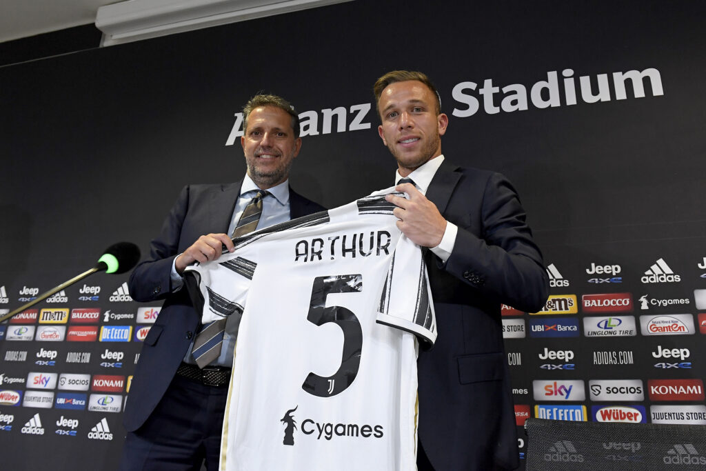 Juventus New Signing Arthur Meeting With The Press