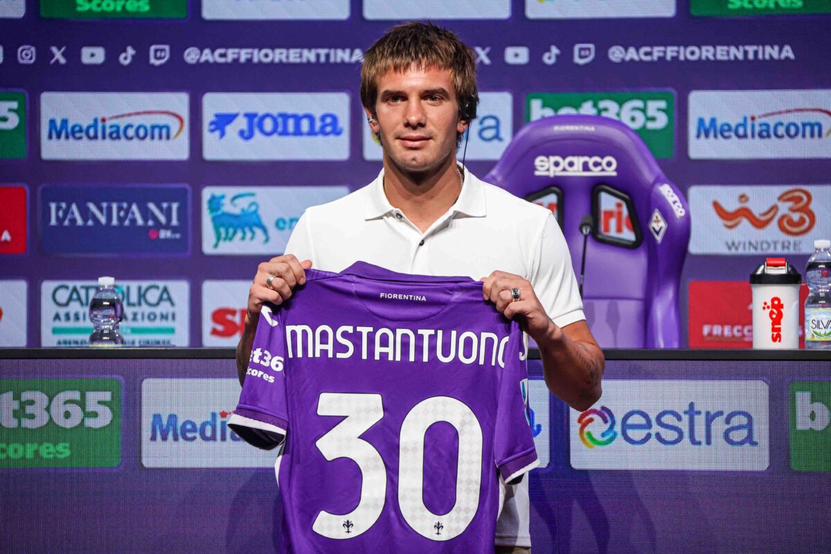 BAGNO A RIPOLI VIOLA PARK CONFERENZA STAMPA DEL NUOVO GIOCATORE DELLA FIORENTINA FRANCO MASTANTUONO