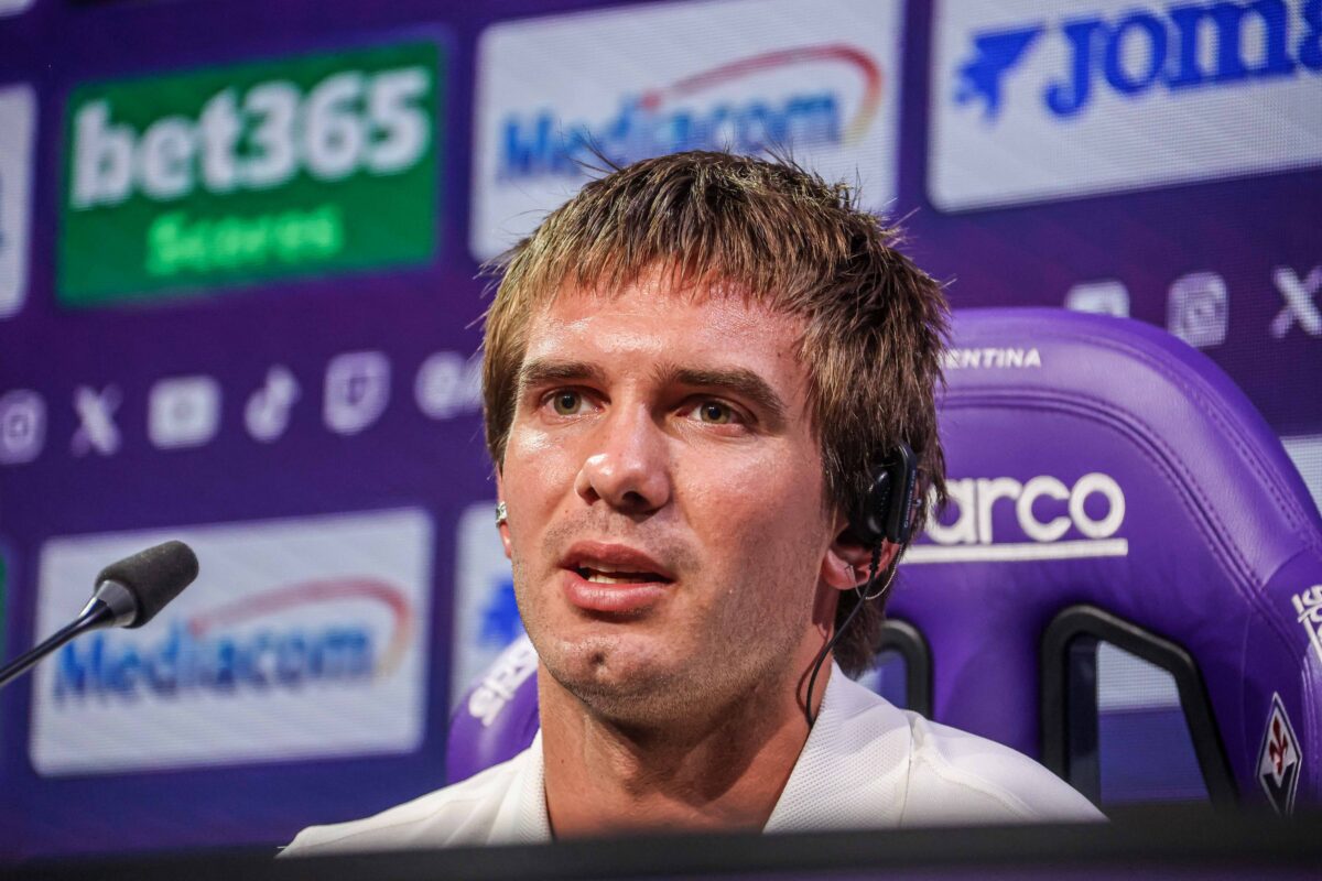BAGNO A RIPOLI VIOLA PARK CONFERENZA STAMPA DEL NUOVO GIOCATORE DELLA FIORENTINA FRANCO MASTANTUONO