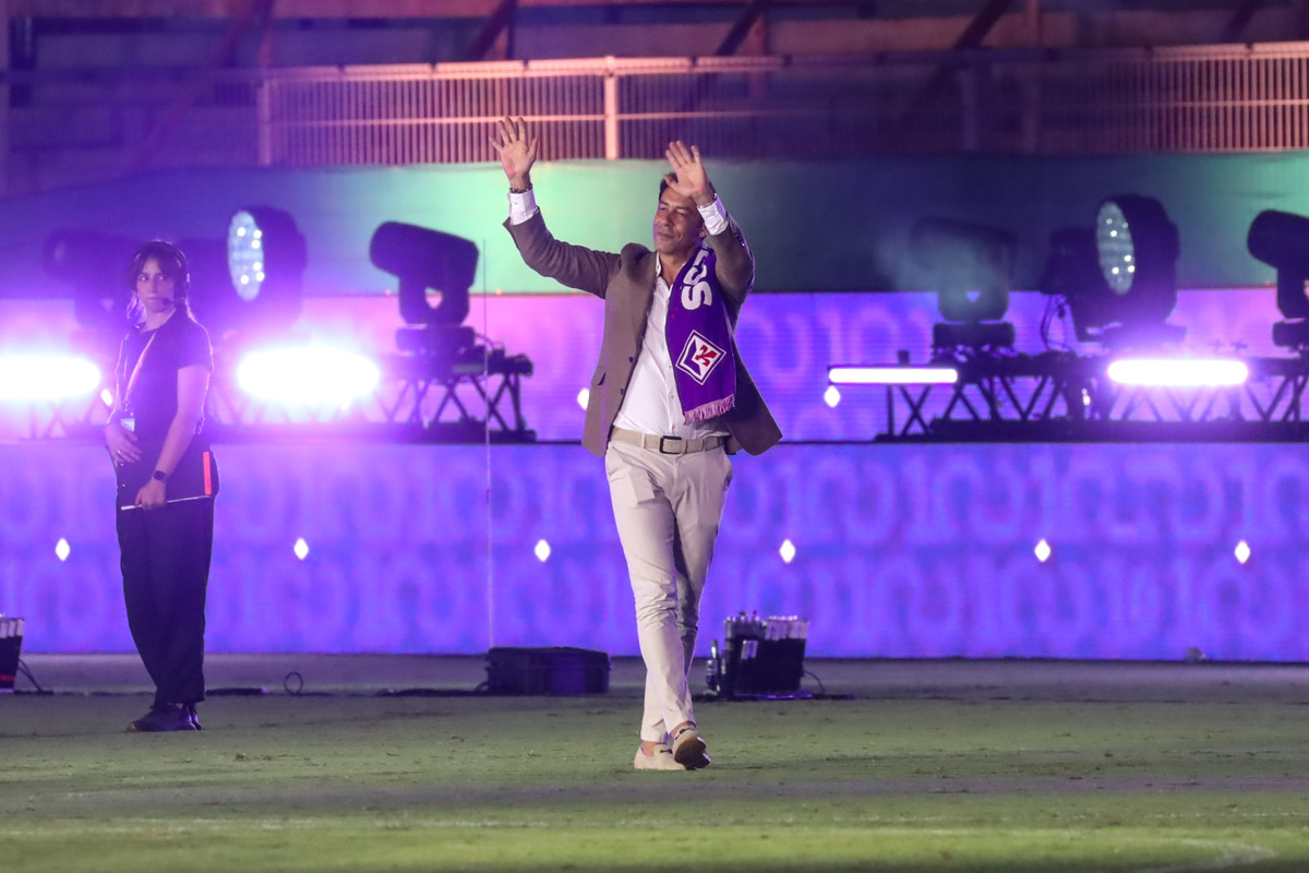 FIRENZE STADIO ARTEMIO FRANCHI FESTA PER IL CENTENARIO DELLA FIORENTINA