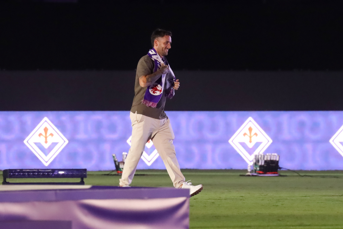 FIRENZE STADIO ARTEMIO FRANCHI FESTA PER IL CENTENARIO DELLA FIORENTINA