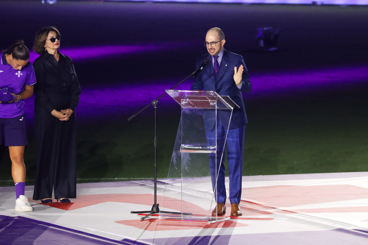FIRENZE STADIO ARTEMIO FRANCHI FESTA PER IL CENTENARIO DELLA FIORENTINA