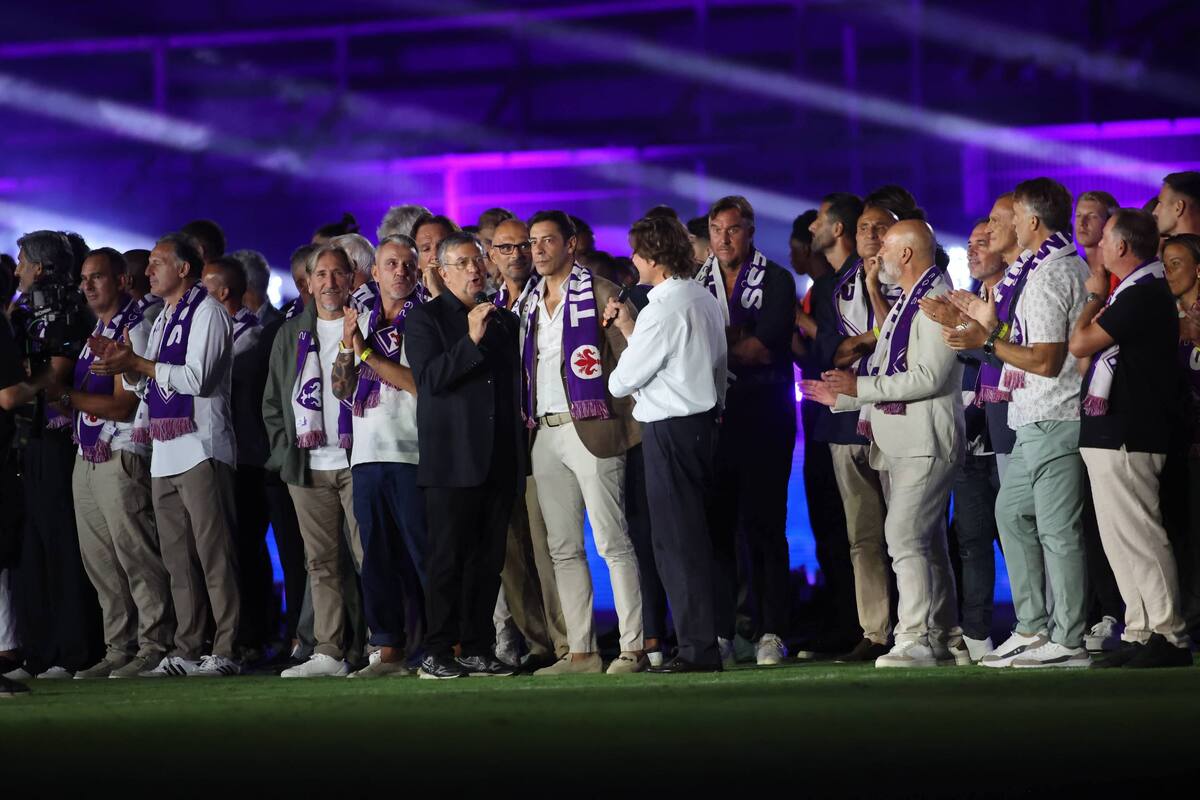 FIRENZE STADIO ARTEMIO FRANCHI FESTA CENTENARIO DELLA FIORENTINA