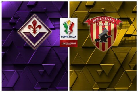 Fiorentina-Benevento live Coppa Italia
