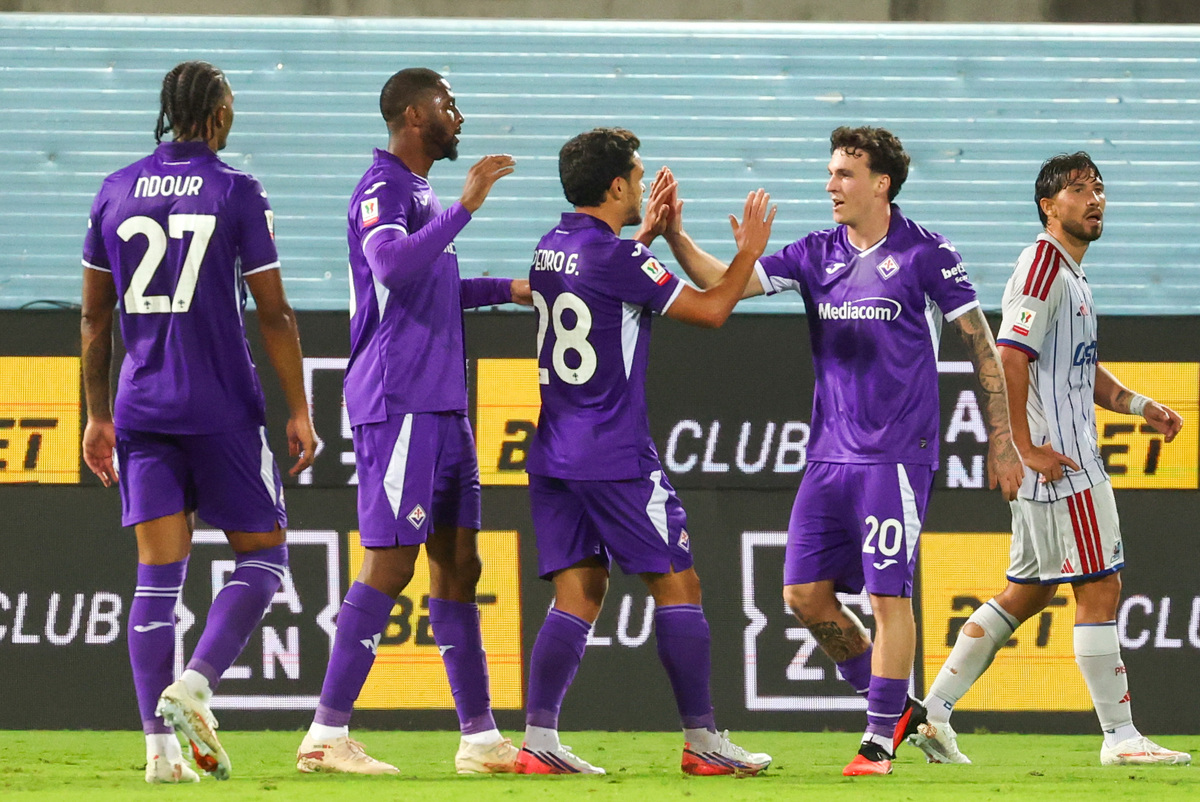 FIRENZE STADIO ARTEMIO FRANCHI PARTITA SEDICESIMI DI FINALE  DI COPPA ITALIA FIORENTINA VS PISA