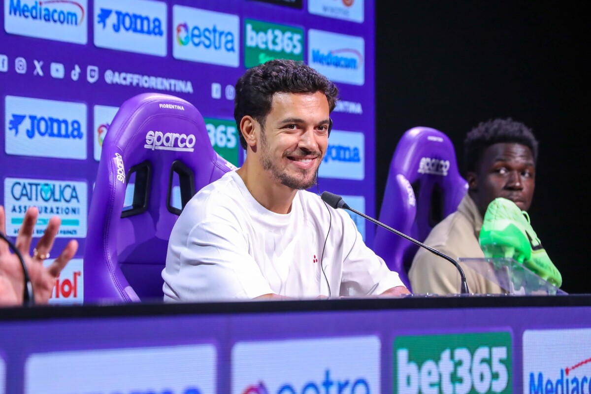 BAGNO A RIPOLI VIOLA PARK PRESENTAZIONE NUOVI GIOCATORI DELLA FIORENTINA PEDRO GONCALVES E WILFRIED GNONTO