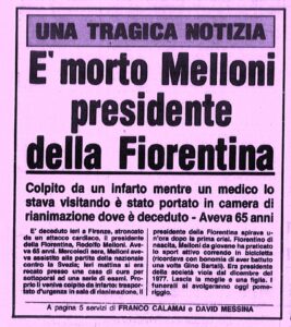 Morto Melloni Gazzetta 28 settembre 1979 prima pagina