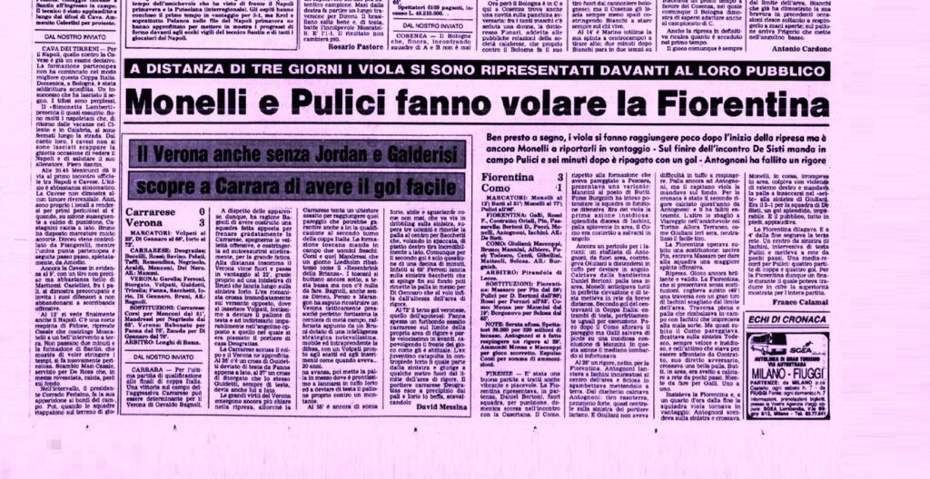 Fiorentina-Como 3-1 1983 Coppa Italia