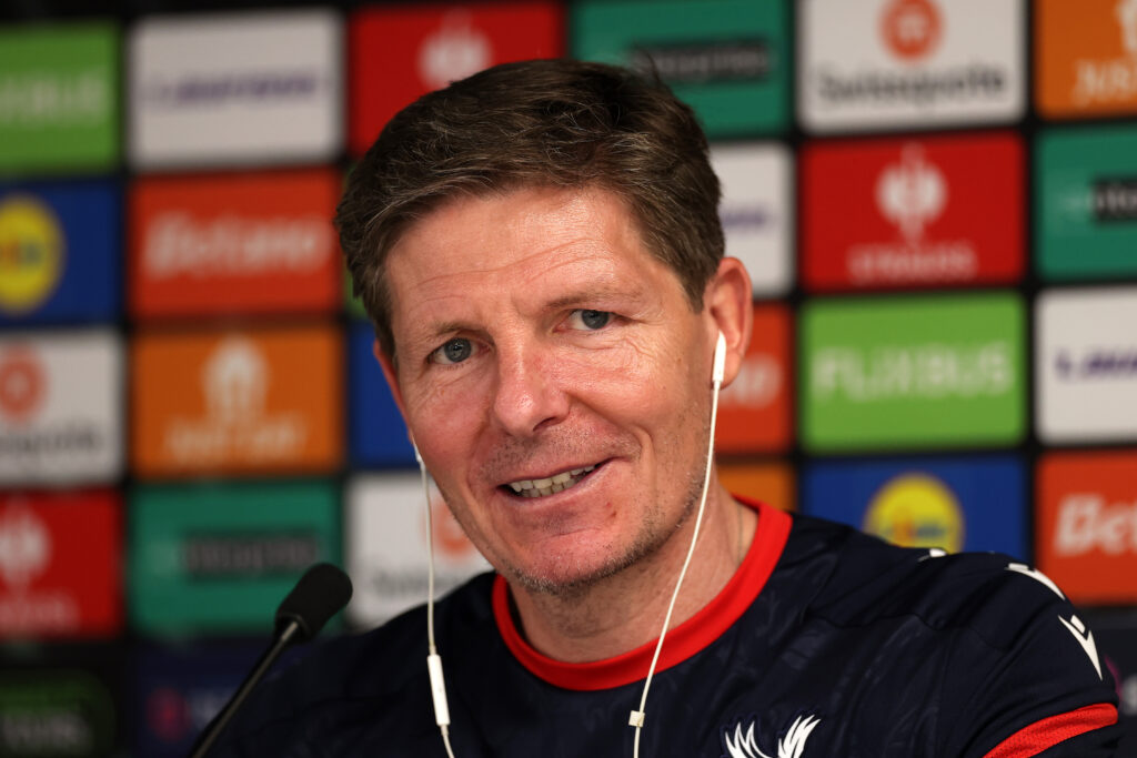 Crystal Palace FC Training Session And Press Conference - UEFA Conference League 2025/26 Quarter-Final First Leg