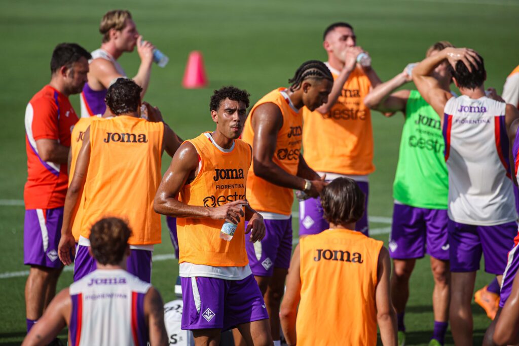 BAGNO A RIPOLI ROCCO CCOMMISSO VIOLA PARK PRIMO ALLENAMENTO DEL RITIRO CON ALLENATORE GROSSO DELLA FIORENTINA
