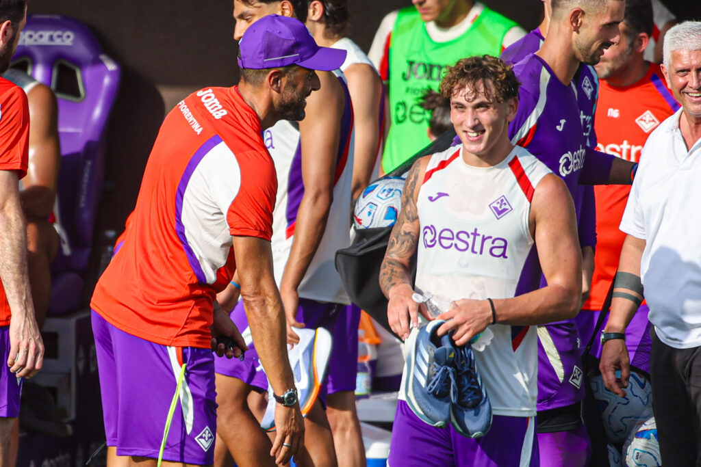 BAGNO A RIPOLI ROCCO CCOMMISSO VIOLA PARK PRIMO ALLENAMENTO DEL RITIRO CON ALLENATORE GROSSO DELLA FIORENTINA