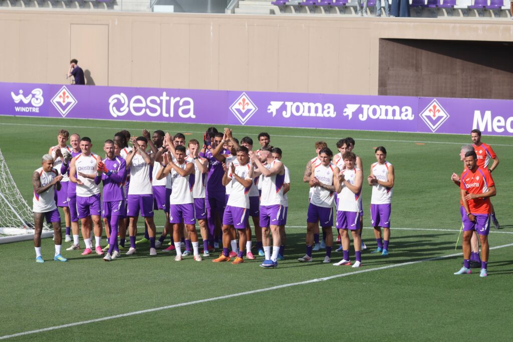 BAGNO A RIPOLI VIOLA PARK PRIMO ALLENAMENTO DELLA FIORENTINA CON L' ALLENATORE GROSSO